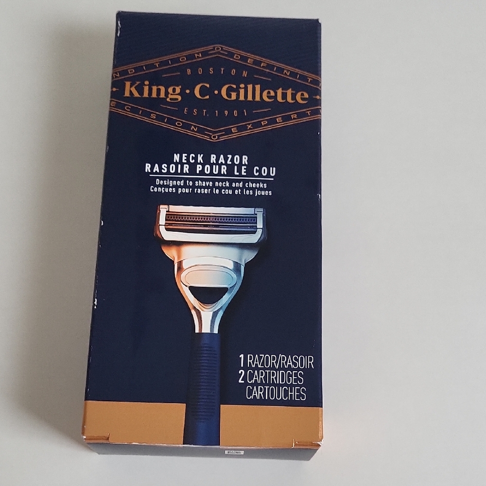 Neck Razor - Blue and Silver